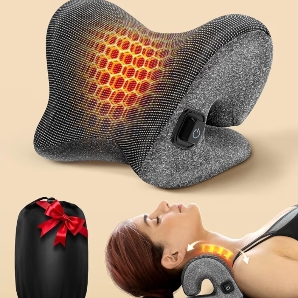 5X Pain Relief Neck Massager with Heat, Graphene-Infused
